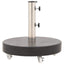 parasolfod granit 30 kg rund sort