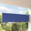 sammenrullelig sidemarkise til terrassen 100 x 300 cm blå
