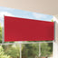 sammenrullelig sidemarkise til terrassen 140 x 300 cm rød