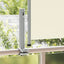 sammenrullelig sidemarkise 60 x 300 cm cremefarvet