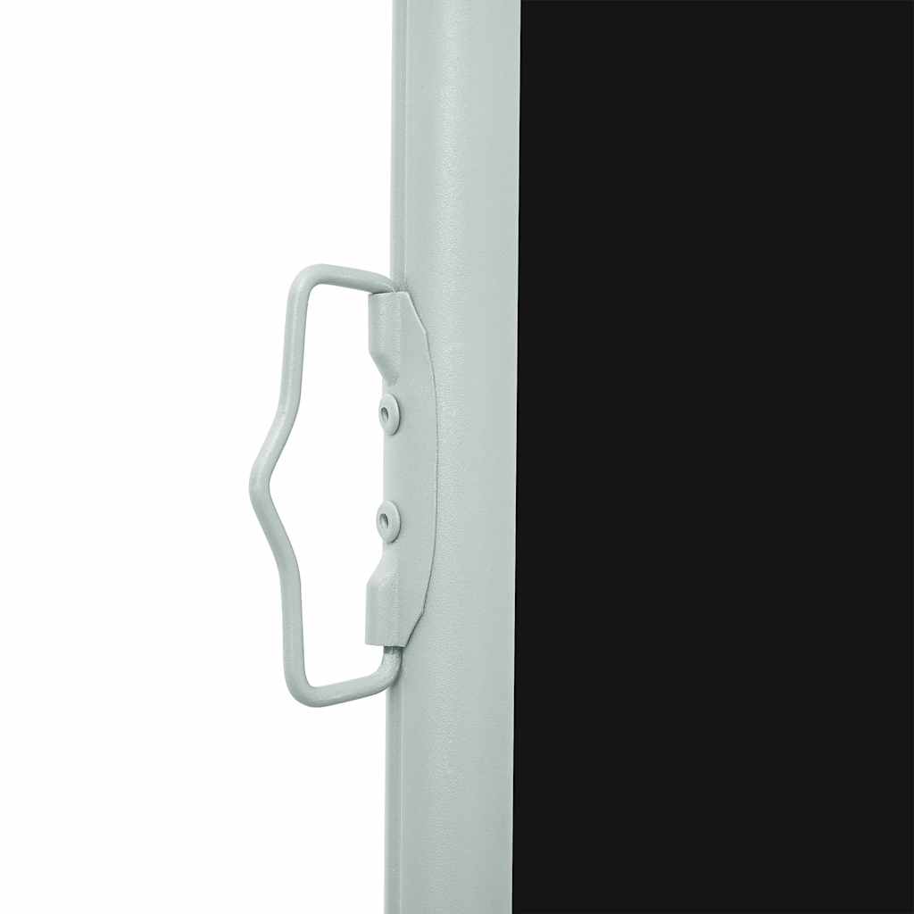 sammenrullelig sidemarkise til terrassen 100 x 300 cm sort