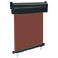 sidemarkise til altan 65x250 cm brun