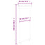 sidemarkise til altan 65x250 cm brun