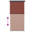 sidemarkise til altan 125x250 cm brun