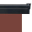 sidemarkise til altan 165x250 cm brun