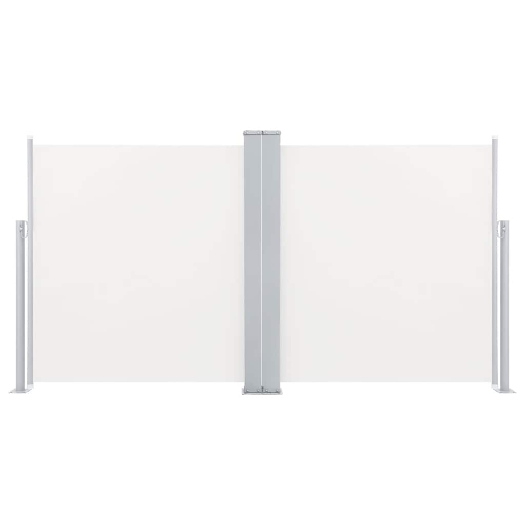 sammenrullelig sidemarkise 100 x 600 cm cremefarvet