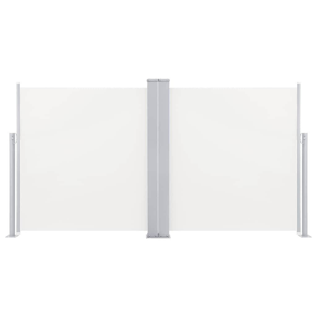 sammenrullelig sidemarkise 120 x 600 cm cremefarvet