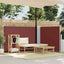 sammenrullelig sidemarkise 120 x 600 cm brun