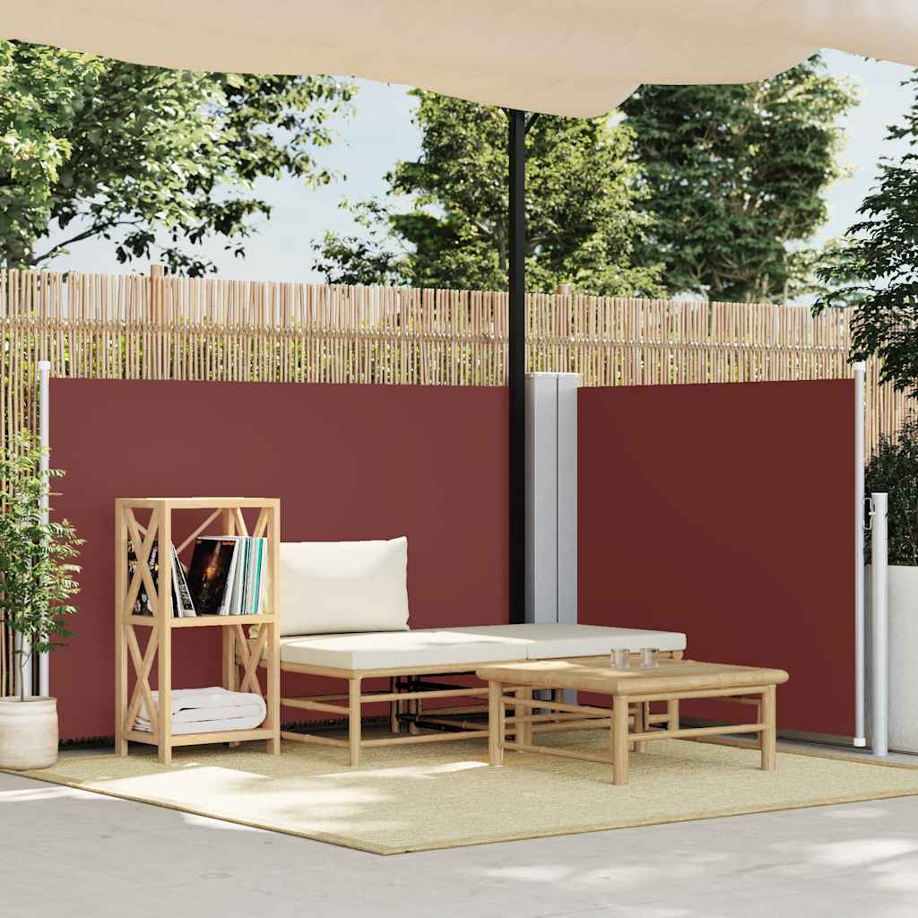 sammenrullelig sidemarkise 120 x 600 cm brun