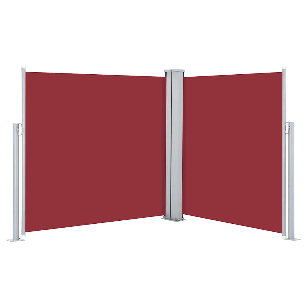 sammenrullelig sidemarkise 120 x 600 cm red