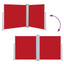 sammenrullelig sidemarkise 120 x 600 cm red