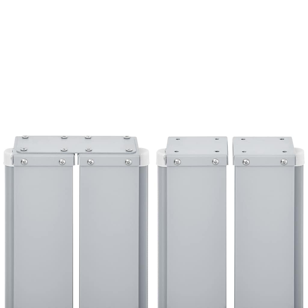sammenrullelig sidemarkise 140 x 600 cm sort
