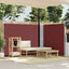 sammenrullelig sidemarkise 140 x 600 cm brun