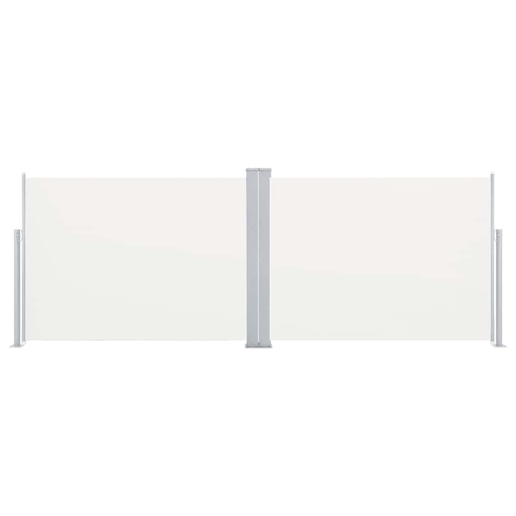 sammenrullelig sidemarkise 100 x 1000 cm cremefarvet