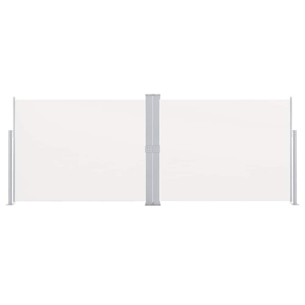 sammenrullelig sidemarkise 140 x 1000 cm cremefarvet
