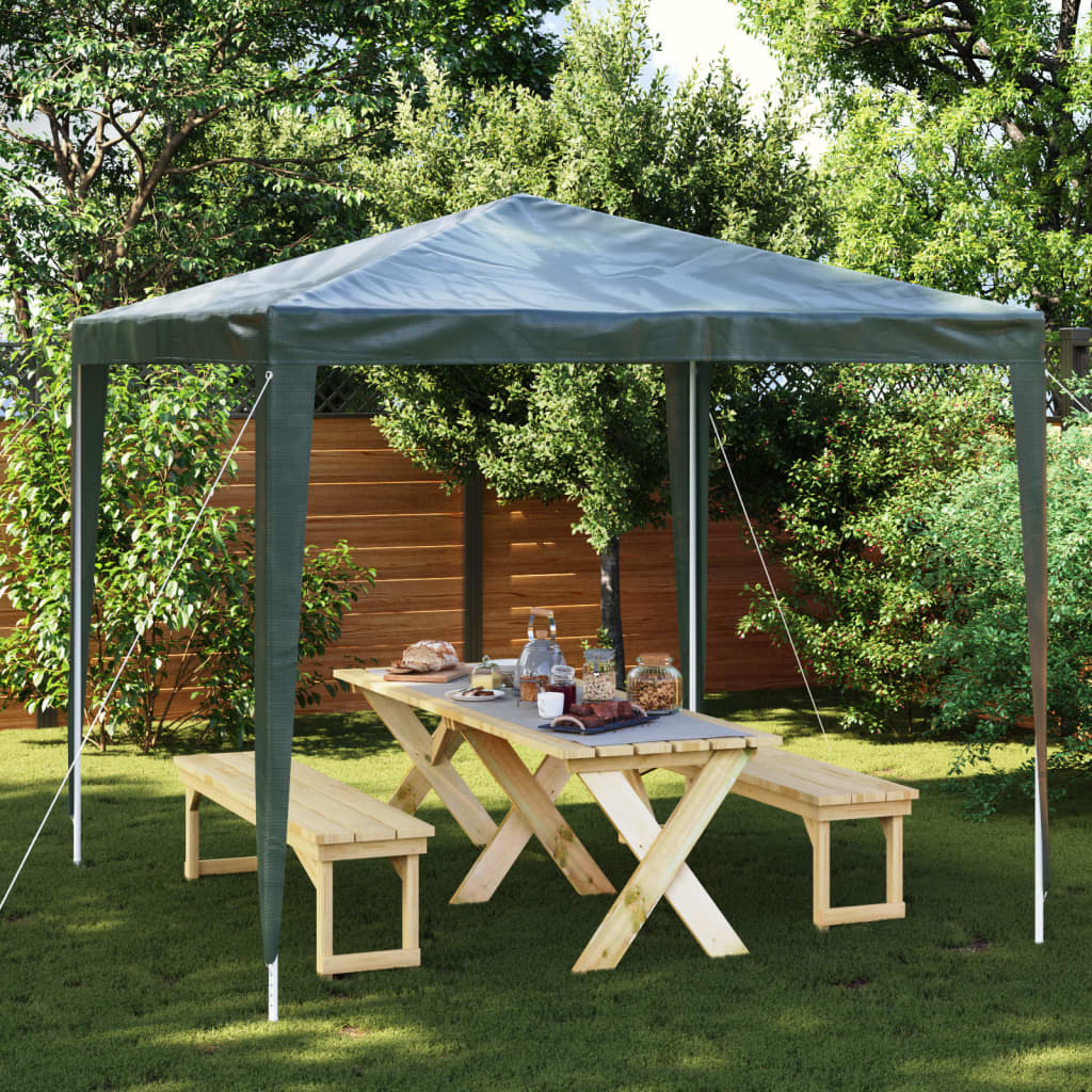 festtelt 2,5x2,5 m 90 g/m² grøn billede