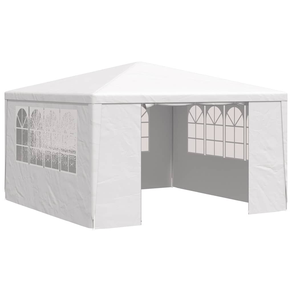 festtelt med sidevægge 4x4 m 90 g/m² hvid
