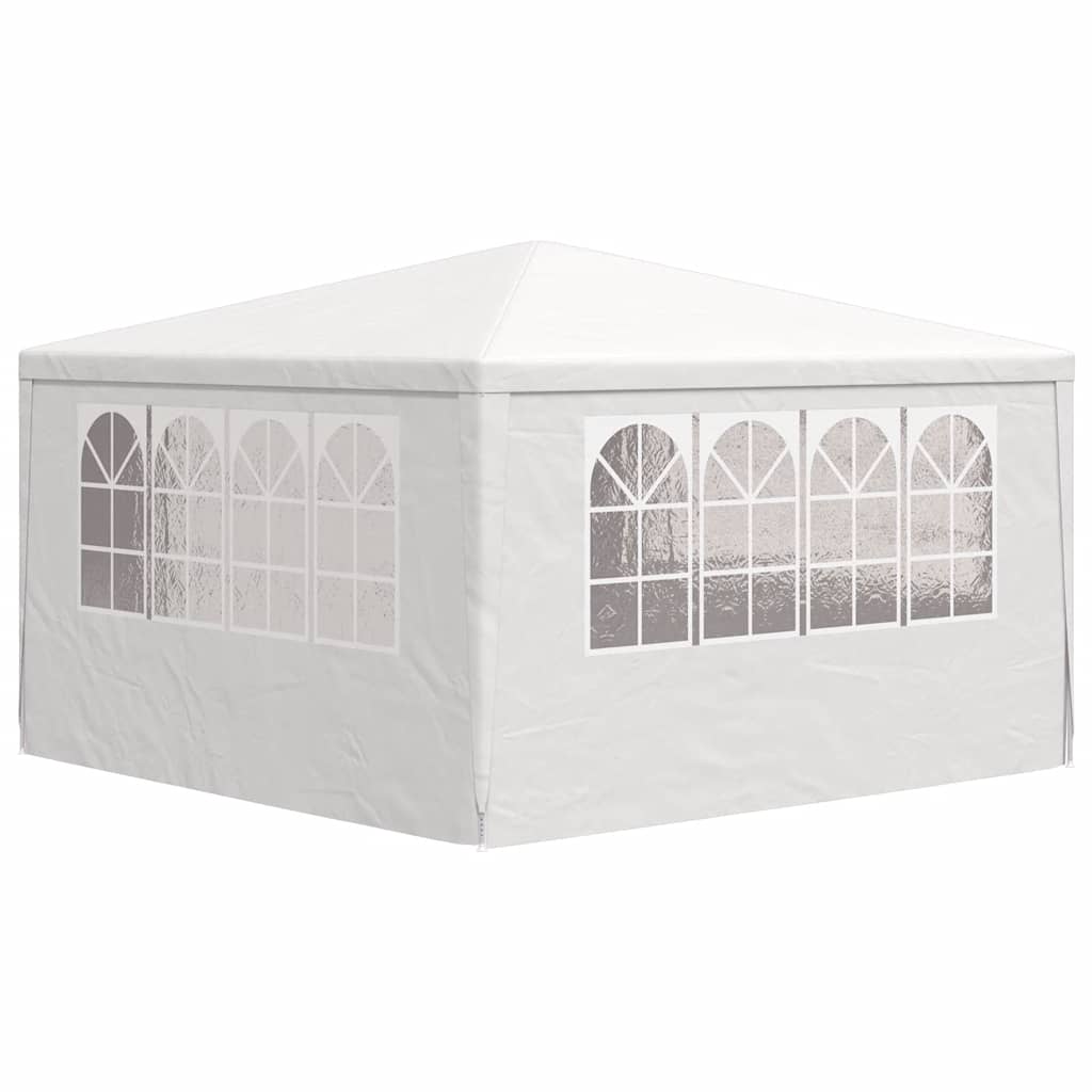 festtelt med sidevægge 4x4 m 90 g/m² hvid