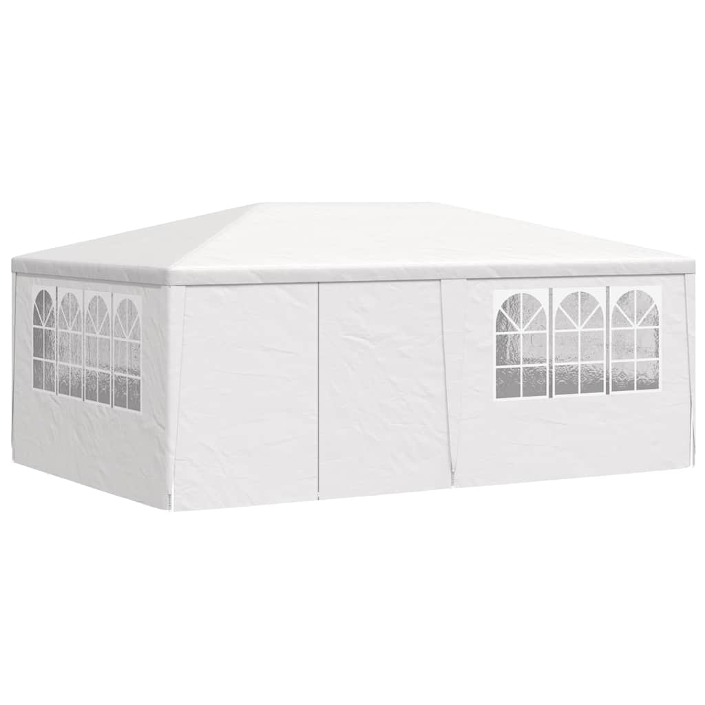 festtelt med sidevægge 4x6 m 90 g/m² hvid