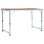 foldbart campingbord aluminium 120 x 60 cm