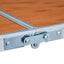 foldbart campingbord aluminium 120 x 60 cm