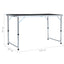 foldbart campingbord 120x60 cm aluminium grå