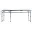 foldbart campingbord 180 x 60 cm aluminium grå