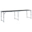 foldbart campingbord 240 x 60 cm aluminium grå