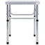 foldbart campingbord 60x45 cm aluminium hvid