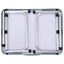 foldbart campingbord 60x45 cm aluminium hvid