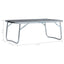 foldbart campingbord 60 x 40 cm aluminium grå