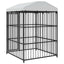 udendørs hundebur med tag 150 x 150 x 210 cm