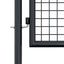 havelåge i net galvaniseret stål 100x75 cm grå