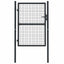 havelåge i net galvaniseret stål 100x125 cm grå