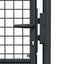 havelåge i net galvaniseret stål 100x200 cm grå
