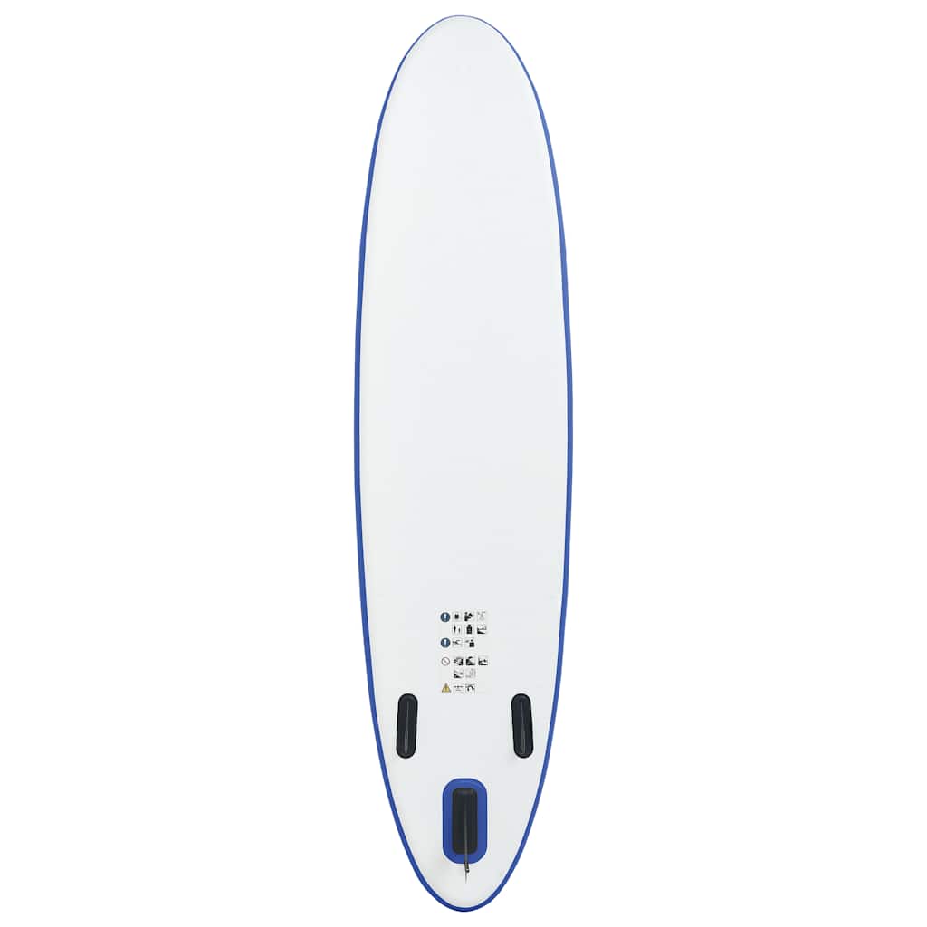 paddleboardsæt SUP oppusteligt blå og hvid