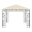 pavillon med myggenet 3x3x2,73 m 180 g/m² cremefarvet