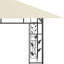 pavillon med myggenet 4x3x2,73 m 180 g/m² cremefarvet