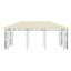 pavillon med myggenet 6x3x2,73 cm cremefarvet