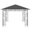 pavillon med myggenet 3x3x,2,73 m 180 g/m² antracitgrå