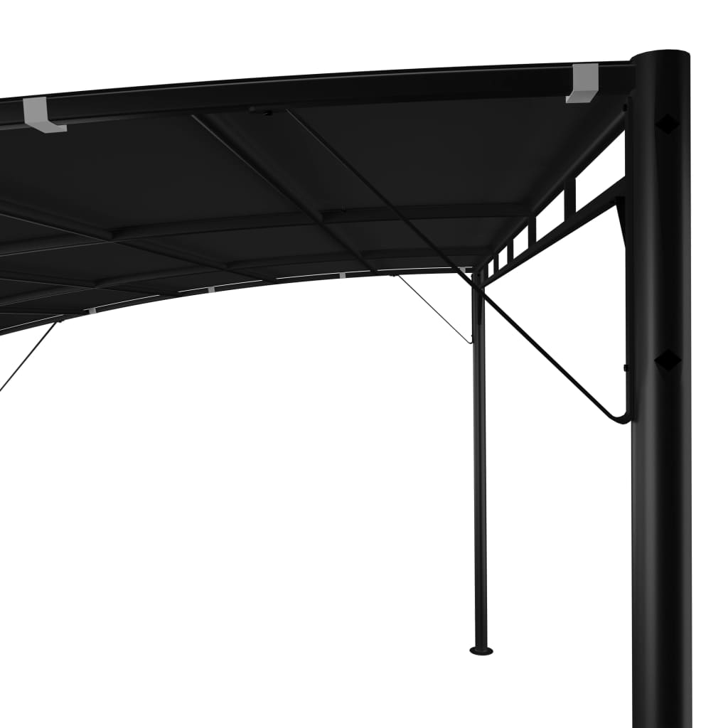 fritstående havemarkise 4x3x2,55 m antracitgrå