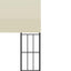 vægmonteret pavillon 3x6 m stof cremefarvet