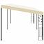 vægmonteret pavillon 6x3x2,5 m cremefarvet