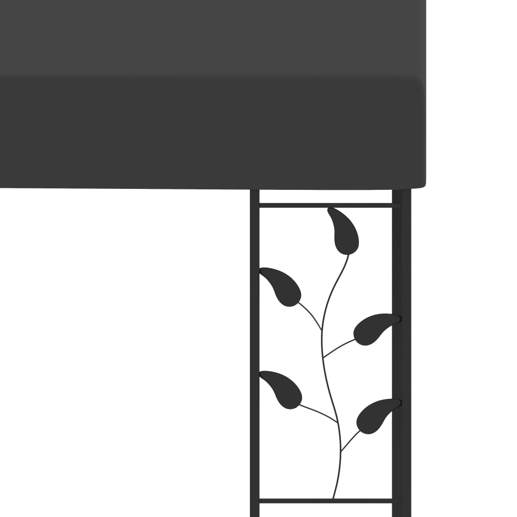 vægmonteret pavillon 6x3x2,5 m antracitgrå