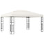 pavillon 3x4 m stof cremefarvet