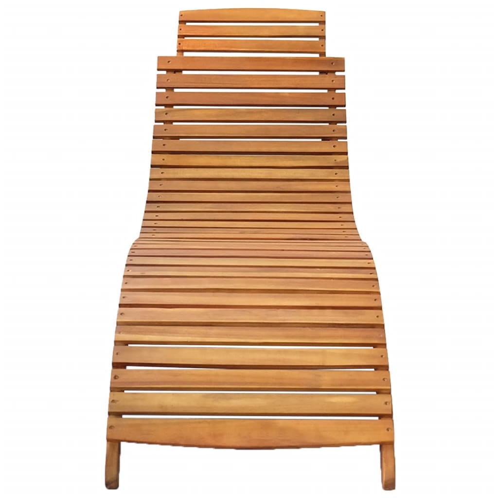 | Liggestol | 1-person brun 55 x 184 x 64cm Massivt Akacietræ
