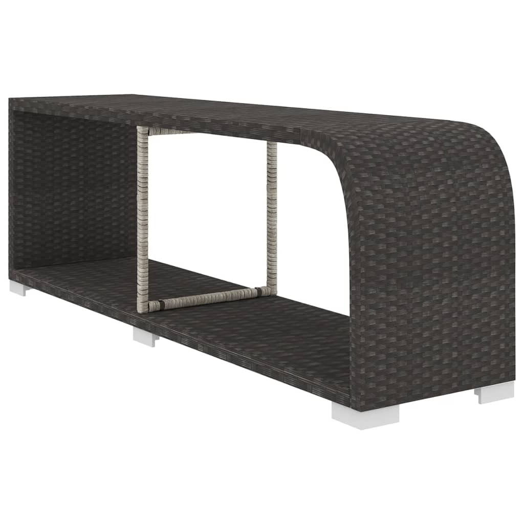 loungesæt til haven 11 dele med hynder polyrattan sort