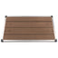 udendørs brusekar 110 x 62 cm WPC rustfrit stål brun