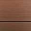udendørs brusekar 110 x 62 cm WPC rustfrit stål brun