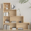 bogreol/rumdeler 155x24x160 cm konstrueret træ sonoma-eg